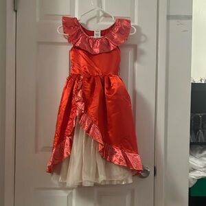 Disney Princess Elena Costume Red with Ruffles Kids Size 5-6